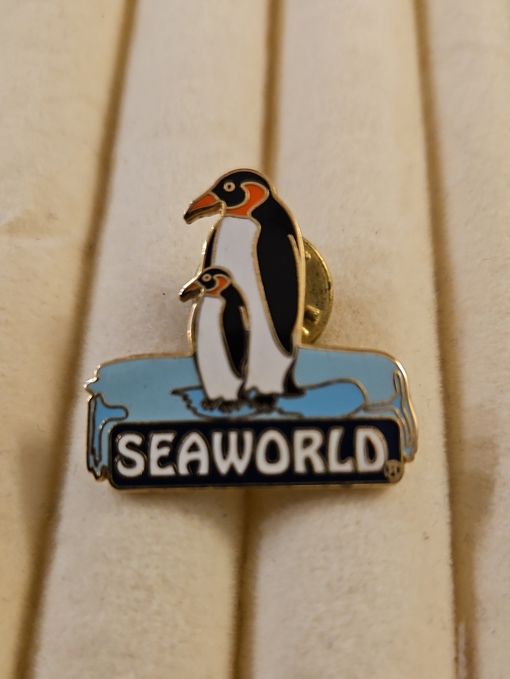 SeaWorld Penguin Enamel Pin - Blue, Black, White